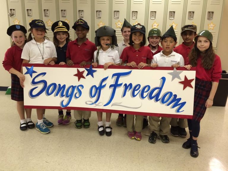 Salute to Veterans 2014 – program at Providence Classical School Williamsburg
