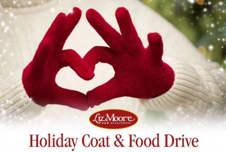 Liz Moore & Associates Collecting Coats and Food This Holiday Season – Dec. 10-17, 2015