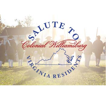 Special offer from Colonial Williamsburg for Virginia Residents