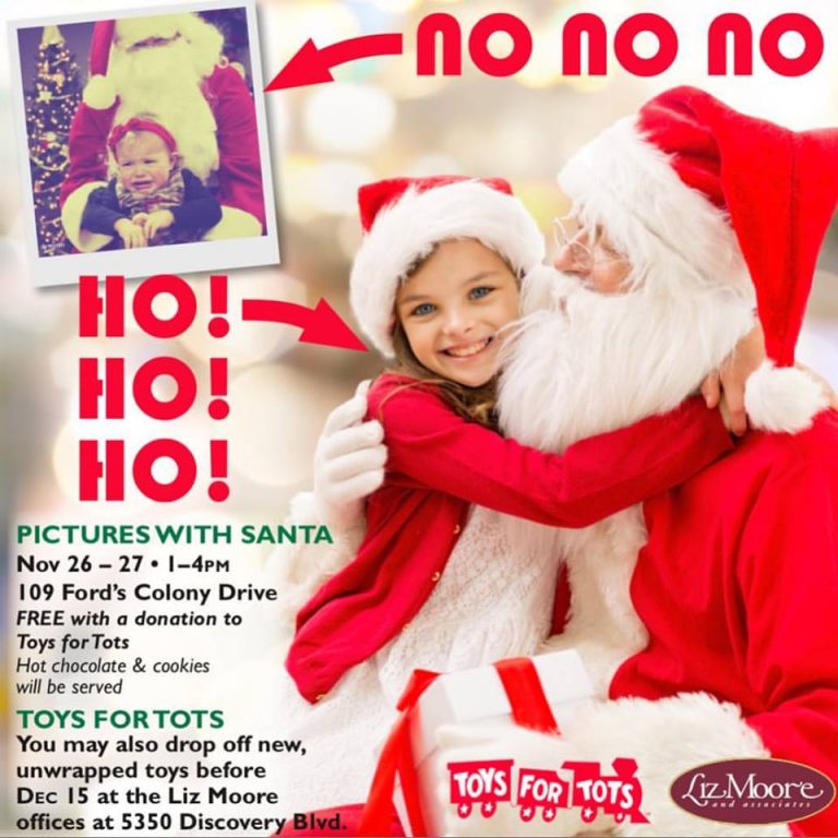 Free Pictures with Santa with a Donation to Toys for Tots
