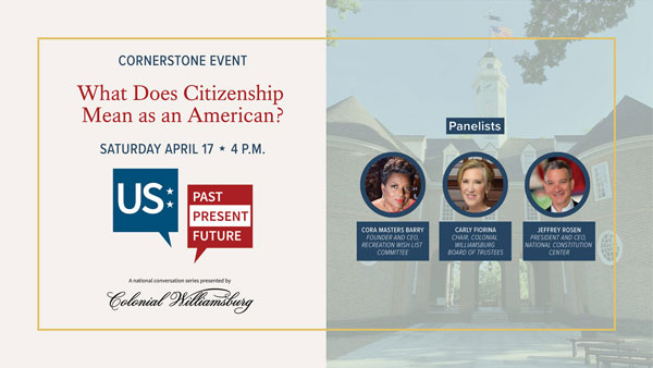 US: Past, Present, Future – new national conversation event~ April topic: