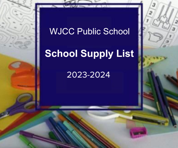 School Supplies Lists – WJCC Public Schools – 2023 / 2024