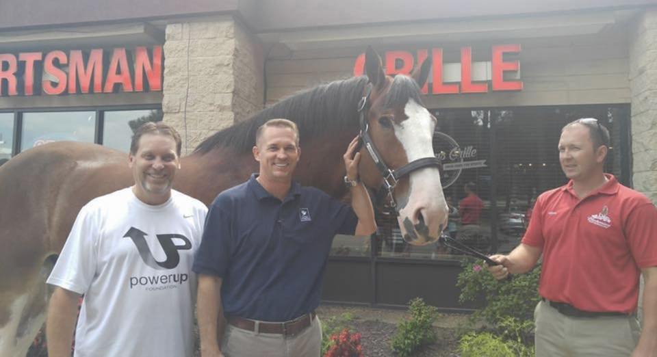 The Budweiser Clydesdales go around Busch Stadium for 2018 home