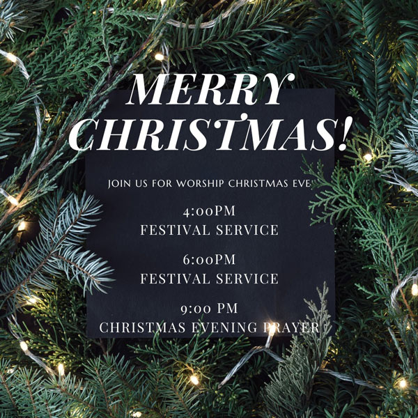 Christmas Services at King of Glory From Family Services to Festival