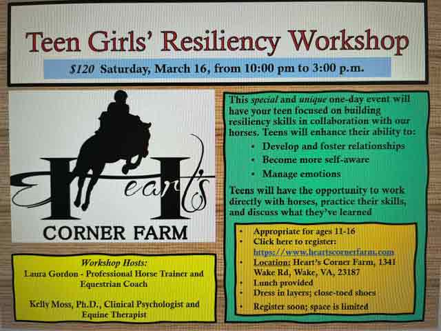 Teen Girls’ Resiliency Workshop