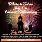 where to eat july 4 colonial williamsburg