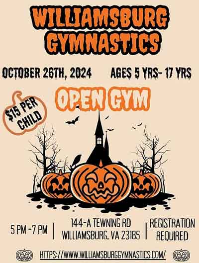 Open Gyms at Williamsburg Gymnastics