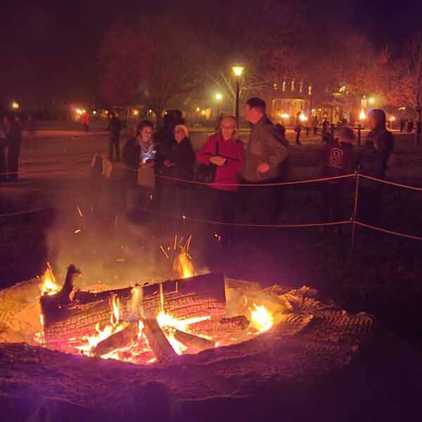 celebration of the yule log