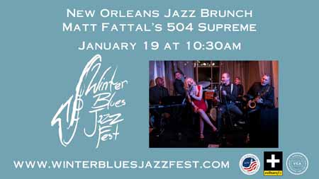 Winter Blues Jazz Fest: New Orleans Jazz Brunch Buffet with 504 Supreme