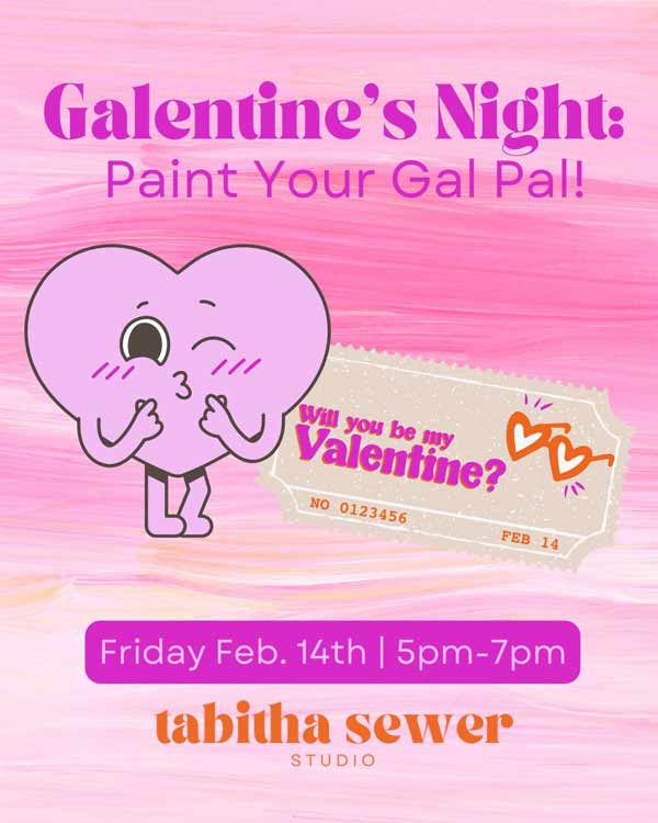 galentines at tabitha sewer studio